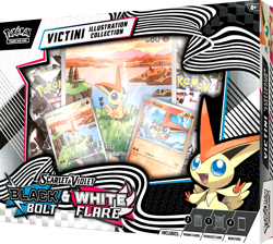 Pokemon TCG Black Bolt & White Flare Unova Victini Illustration Collection Box - Image 1