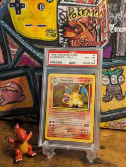 Pokemon WOTC 1999 🔥 Charizard 4/102 Base Set Holo ✨ PSA 8 NM - MINT 🔥 - Image 1
