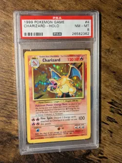 Pokemon WOTC 1999 🔥 Charizard 4/102 Base Set Holo ✨ PSA 8 NM - MINT 🔥 - Image 2