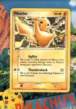 Pokemon TCG Pikachu - 012 (10th Anniversary- Journey Across America) Promo NM - Image 1