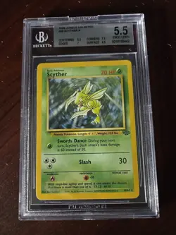1999 POKEMON JUNGLE #26 SCYTHER BGS 5 #26 - Image 1