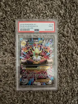 PSA 9 M Alakazam EX Full Art #118/124 Fates Collide XY Pokemon 2016 - Image 1