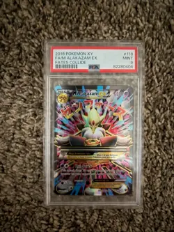 PSA 9 M Alakazam EX Full Art #118/124 Fates Collide XY Pokemon 2016 - Image 2