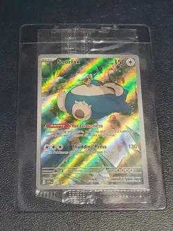 2023 Pokemon 151 Snorlax SVP 051 Black Star Promo Illustration Rare Holo NM/M - Image 1
