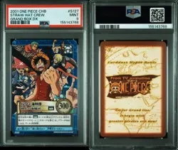 PSA9 S127 Straw Hat Crew Desert Pirates Holo Hyper Battle One Piece Carddass - Image 3