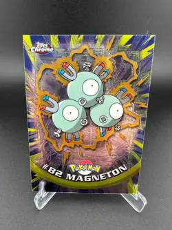 Magneton #82 Holo Topps Chrome Trading Cards Series 2 Pokemon NM - Image 1