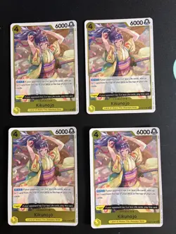 OP06-104 R Kikunojo Playset (x4 Cards) One Piece TCG CCG - Image 1