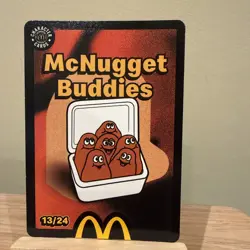 McNugget Buddies 13/24 Mcdonalds Trading Cards 2026 UnRedeemed 6 Free Nuggets - Image 1