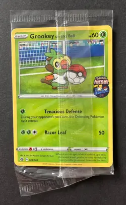Grookey On The Ball 003/005 Futsal Pokemon Card PROMO UK Exclusive NEW SEALED - Image 1