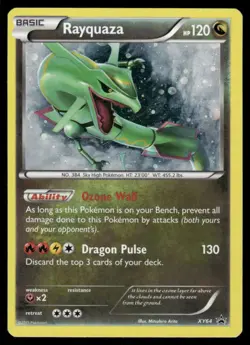 Pokemon Cards Rayquaza XY64 XY Promo Holo MP - Image 1
