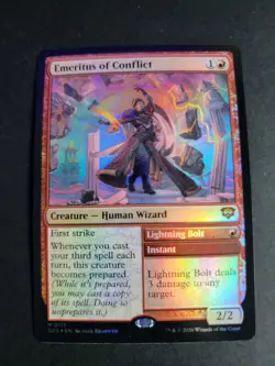 Emeritus of Conflict (Foil) Mythic MTG Secrets of Strixhaven - Image 1