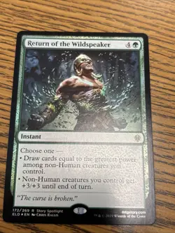 Return of the Wildspeaker #172 (Foil) (NM) Throne of Eldraine ELD Magic MTG - Image 1