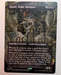 MTG - Gonti, Night Minister - DFT - R - Borderless - 357 - Image 1