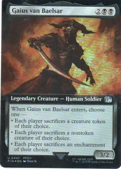 MTG: Final Fantasy: Foil Extended Art Gaius van Baelsar: LP Condition - Image 1