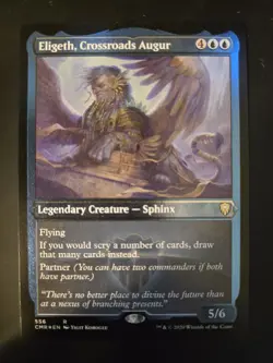 Eligeth, Crossroads Augur NM ETCHED FOIL Commander Legends MTG FREE SHIPPING - Image 1