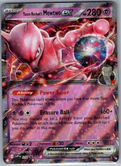 Team Rocket's Mewtwo ex 216 SV: Scarlet & Violet Promo Cards - Pokemon Card - NM - Image 1
