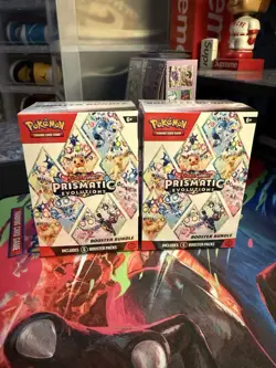 Pokemon TCG Prismatic Evolutions Factory Sealed Booster Bundle Lot 2x - Image 1