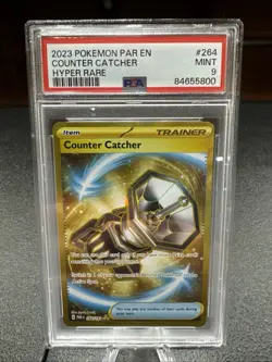 Pokemon TCG - Counter Catcher 264/182 Gold Hyper Rare - PSA 9 - Image 1
