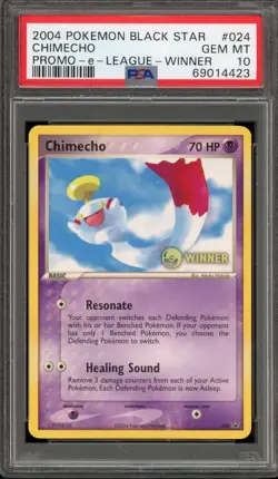Pokemon Chimecho e-League Winner Black Star Promo #024 PSA 10 Gem Mint - Image 1
