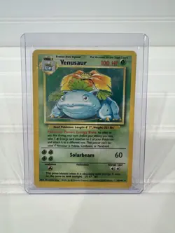 Pokemon TCG Venusaur Holo Rare Card 15/102 Base Set Unlimited - Image 1