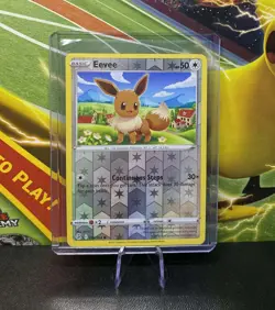 205/264 EEVEE REVERSE HOLO FUSION STRIKE POKEMON TCG - MP/LP (Combine P&P) - Image 1