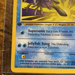 Tentacruel 44/62 1st Edition Fossil Regular Pokemon TCG LP - Image 5