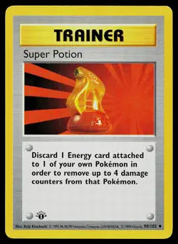 Pokemon Card - Super Potion Base Set (Shadowless) 90/102 1st Edition - Image 1