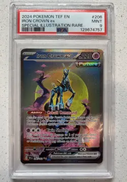 Pokemon Iron Crown ex SV05: Temporal Forces 206/162 Special Illustration Rare P… - Image 1