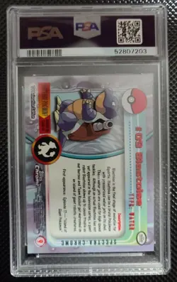 2000 Topps Pokemon Chrome Blastoise Spectra #9 Rare PSA 8 🔥Pop.4🔥 19 Higher - Image 2