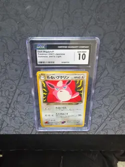 GEM MINT Pokemon: Dark Wigglytuff No. 040 Japanese Darkness To Light 2001 - CGC - Image 4