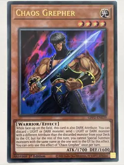 Chaos Grepher - GFP2-EN039 - Ultra Rare - 1st Edition - Yugioh - Image 1