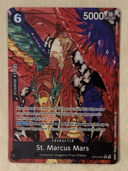 St. Marcus Mars Foil Carrying On His Will Alternate Art OP13-091 One Piece CCG - Image 2