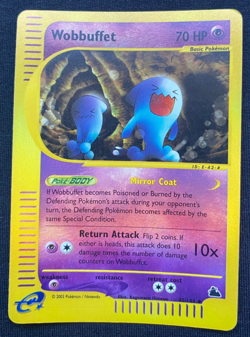 Wobbuffet 45/144 Reverse Holo Pokemon Card Skyridge Set (LP) - Image 1