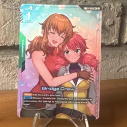 Bandai Bridge Crew Command Card GD03-105 Gundam War TCG - Image 1