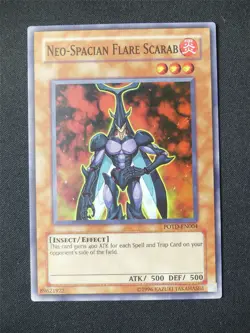 Neo-Spacian Flare Scarab POTD Super Rare - Yugioh Card #1UG - Image 1