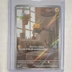Joltik Pokemon Full Art Holo Card White Flare, Illustration Rare, 116/086 - Image 1