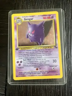 Vintage Pokemon Card 1999 Gengar First Edition Holo Rare 5/62 - Image 1