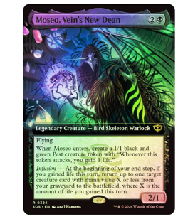 Moseo, Vein's New Dean - Foil - Extended Art Secrets of Strixhaven MTG - Image 1