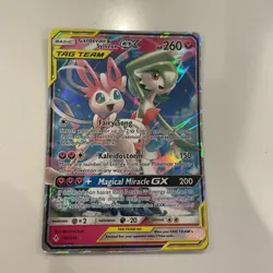 Pokemon TCG Gardevoir & Sylveon GX 130/214 Tag Team Unbroken Bonds Rare - Image 1