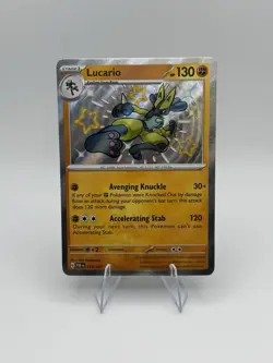 Lucario 174/091 SV: Paldean Fates Holo Pokemon TCG - NM - Image 1