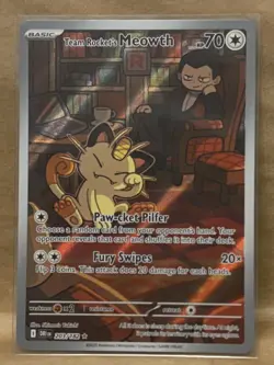 Pokemon Destined Rivals Team Rocket's Meowth 203/182 - Image 1