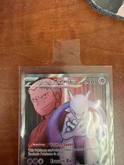 Pokemon TCG Team Rockets Mewtwo EX 213/182 Full Art Destined Rivals - Image 3