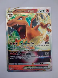 Pokemon Charizard VSTAR 018/172 - Brilliant Stars - English - Excellent (EX) - Image 1