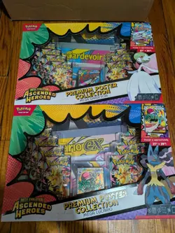 Pokemon Ascended Heroes Premium Poster Collection Mega Lucario + Mega Gardevoir - Image 1