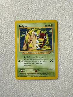 Pokemon TCG Ledyba Neo Destiny 71 Regular Unlimited Common NM clean - Image 1