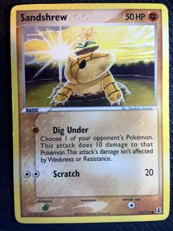 Sandshrew 82/113 Delta Species Pokemon English Non Holo 2005 - Image 1