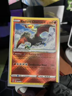 Pokemon TCG Radiant Charizard Crown Zenith 020/159 Holo Radiant Rare - Image 1