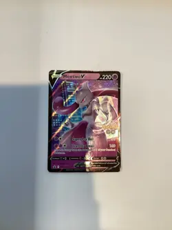 Pokemon TCG - Mewtwo V - SWSH223 - Black Star Promo Holo Stamped - Pokemon Go - Image 1