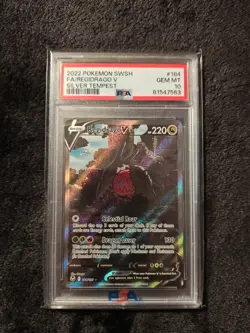 2022 Pokemon Silver Tempest Regidrago V Alt PSA 10 - Image 1