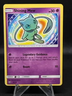 Pokemon TCG Shining Mew 2017 Shining Legends. Excellent Condition Miscut! - Image 1